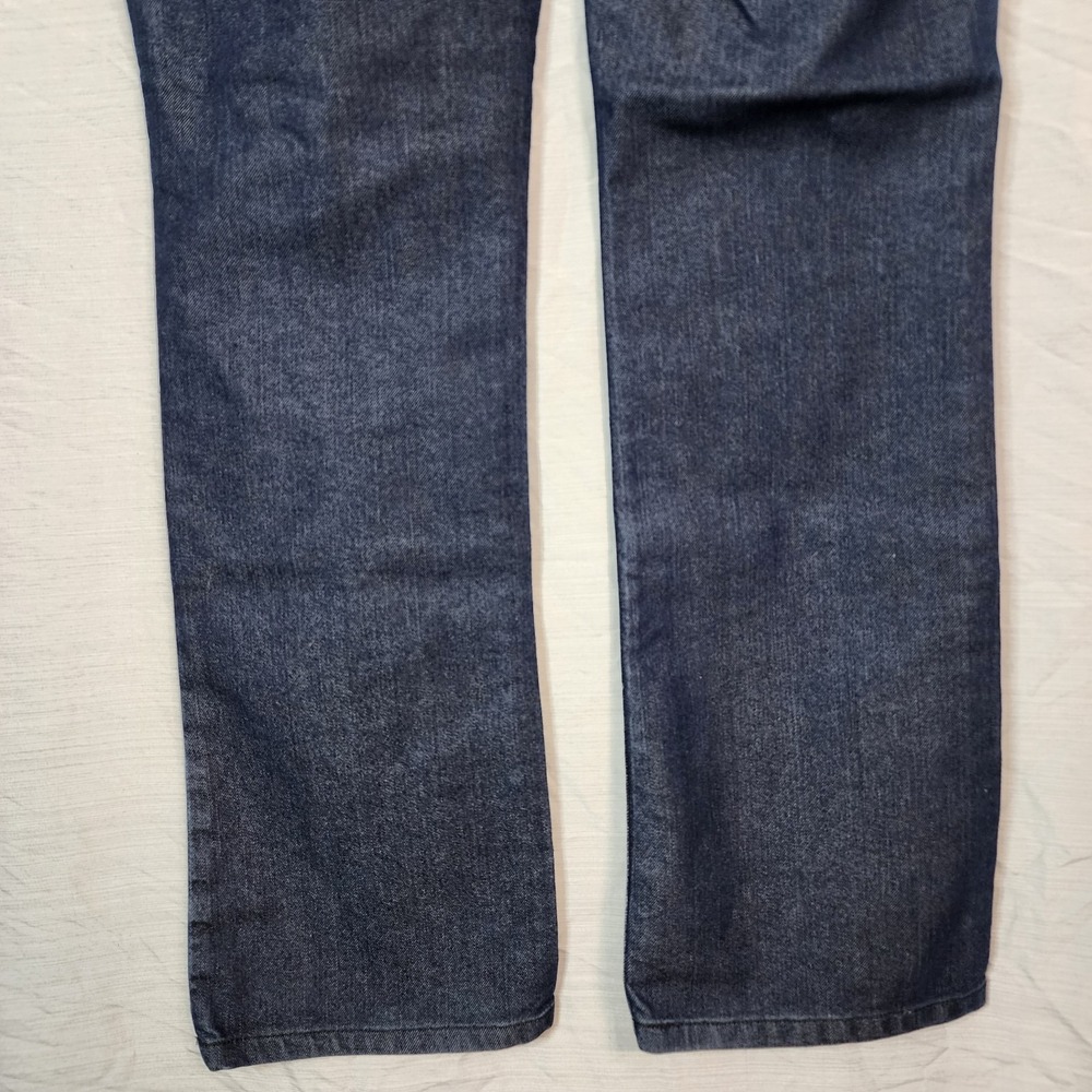 CHICO'S Size 00 (US 4/6) Platinum Denim Dark Wash Boot Leg Blue Jeans Modern Mom - Picture 7 of 10